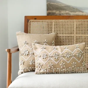 2 Farmhouse Flourish Jute Shell Cushion Wrap