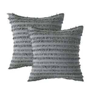 2 Decorative Boho Throw Pillow Cover Striped Pattern